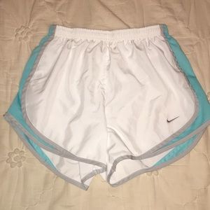 White and Mint Nike shorts